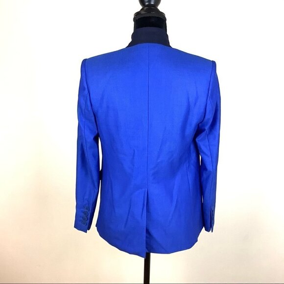 STELLA MCCARTNEY WOOL ROYAL BLUE BLAZER - Picture 8 of 12